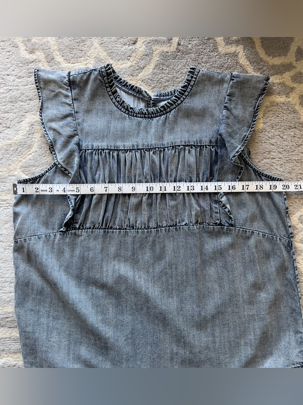 Rails Filomena Ruffle Top Ink Wash - Medium - Picture 8 of 9